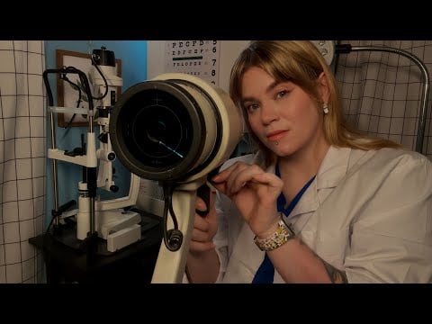 ASMR Eye Exam 👀 Measuring Your Corneas | Keratometer, Slit Lamp