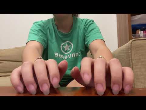 ASMR lofi table tapping with natural nails | No talking!!