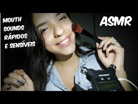 ASMR- PINCEL NA TELA/ HAND MOVEMENTS / TUC TUC