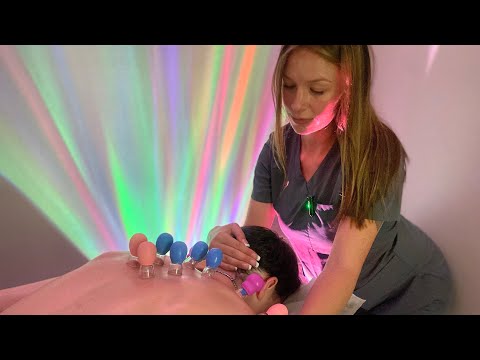 NEW Model ASMR Athletic Back Massage | Deep Relaxation + Sensory Sounds for Tingles