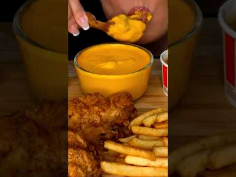 KFC Cheesy Chicken #shorts #asmr #asmrsounds #kfc
