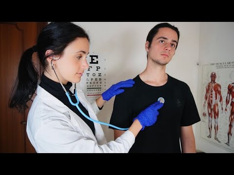 ASMR Annual Physical Exam on Real Person (eye check, gloves, reflexes...) | 'Unintentional' Style