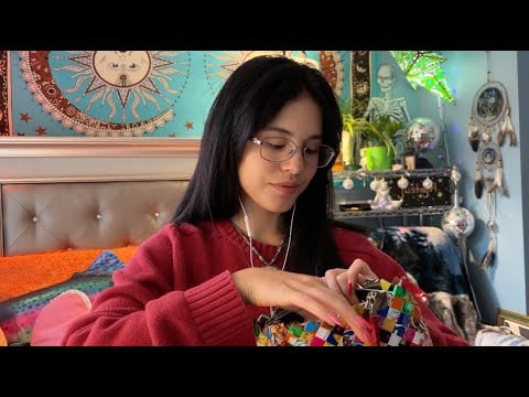 ASMR Show & Tell shuffling through my purse