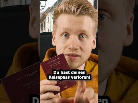 Du hast deinen Reisepass verloren! #asmr #relax #asmrsounds