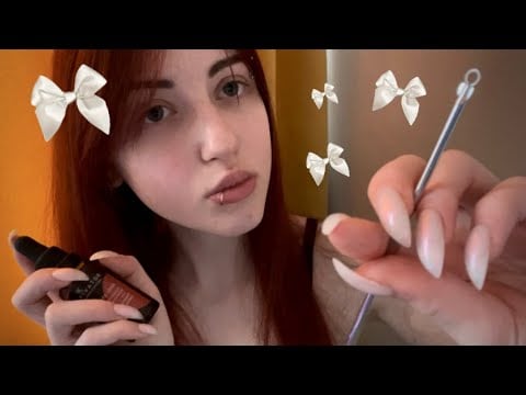 асмр выдавлю тебе прыщики 🤏🏻 поухаживаю за твоим лицом 🤍 