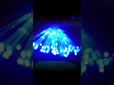 Fiber Optic Lights 💙 #Brushing #Trippy Experimental #ASMR #Relaxing #VisualASMR #SleepAid