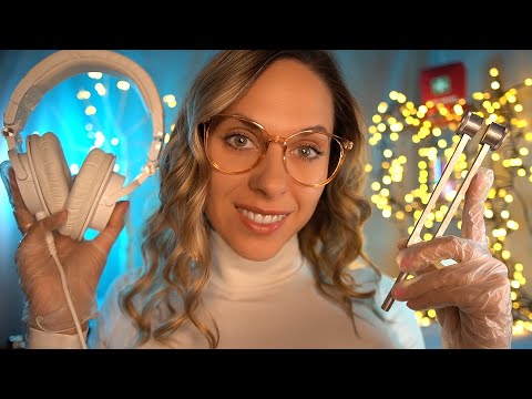 ASMR Ear Cleaning & Hearing Test 🎧 Whisper, Beep Exam, Ear to Ear, Layered Sounds