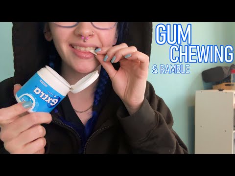 ASMR Gum Chewing Whilst Typing/Editing, Ramble About Eye Test & Shift Changes