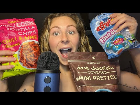 ASMR// SNACK FOOD HAUL😋😋