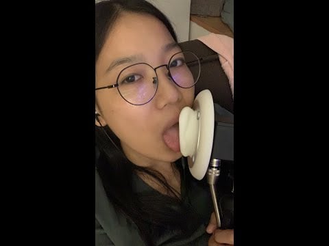 ASMR ear licking without noise reduction