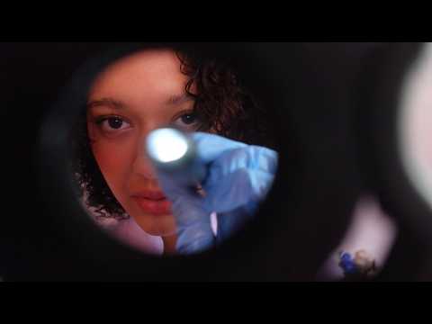 ASMR | EXAME DOS NERVOS CRANIANOS BEM DETALHADO