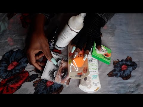 Assorted Beauty Product With Calming ASMR Gum Chewing Sounds
