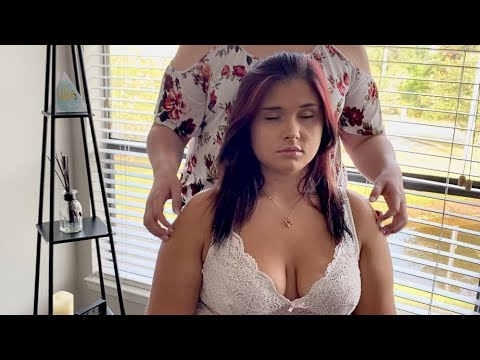 ASMR - Personal Attention Face Touching / Hair Brushing / Shoulder Scratching