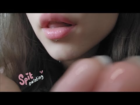 ASMR: Spit Painting YOUR FACE 🫵🏻• no talking • my favorite #asmr 9