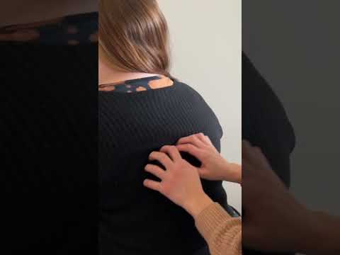 ASMR Back Tracing Massage #asmrforsleep #tingles #relax #realpersonasmr #asmrmassage