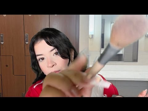 ASMR Gym girly preps you for your first workout sesh (tea gets juicyyy👀)
