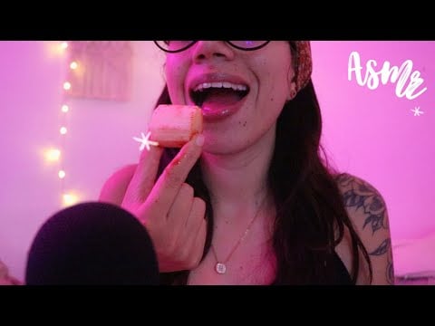 ASMR comiendo caña de azúcar con chilito 🔥