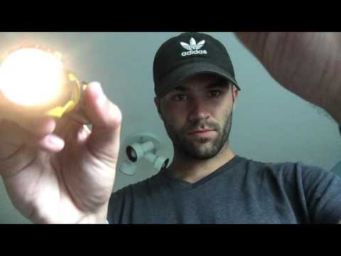 ASMR light triggers and clothesline clip sounds