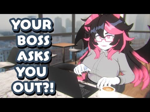 ASMR Office Boss Asks You Out | Girlfriend Experience, Soft Kisses & Personal Attention