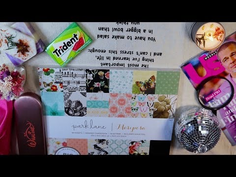 My Very First Scrapbook Journaling ASMR Trident Chewing Gum
