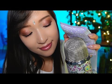 ASMR 🎙 ON BICHONNE LE MICRO (Mic scratching, mic brushing, massage crânien avec bonnette et éponge)