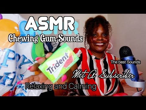 Met A Subscriber She Been Waiting To Give This Since 2018 ASMR Chewing Gum