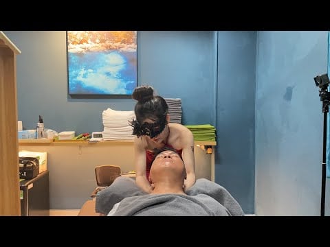 VIP Barbershop Massage LIVE Red Dress
