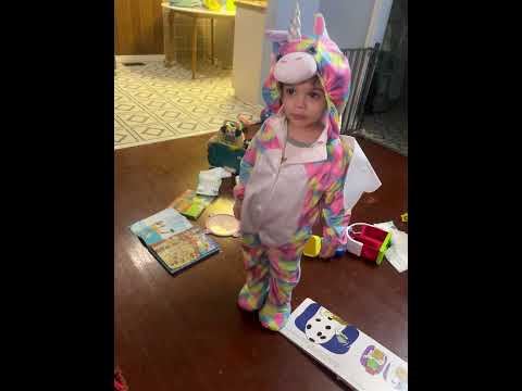 My baby is a unicorn 🦄For Halloween Day! Its his Costume for this year of 2025