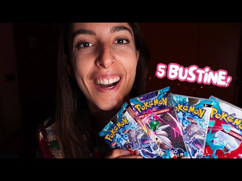 APRO 5 BUSTINE DI CARTE POKÉMON PARADOSSO TEMPORALE 🤯 ASMR ita