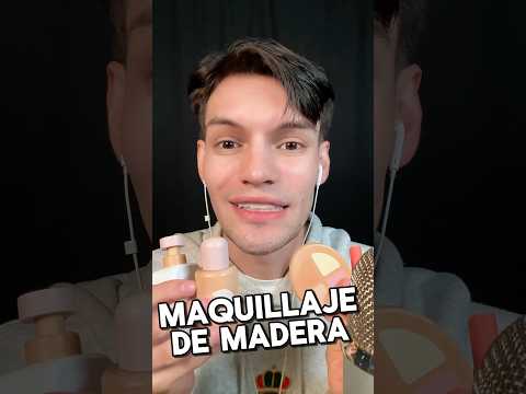 COMPRÉ MAQUILLAJE DE MADERA, ASÍ FUNCIONA #asmr #shorts #asmrsounds #makeup