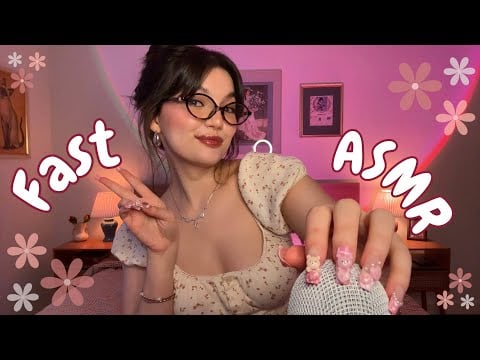 30+ Mins of Fast and Aggressive ASMR (Unpredictable Mouth Sounds, Mic Triggers, Trigger Assortment)