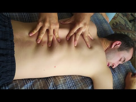 ASMR 🔥 Deep Back Massage | Leg and Shoulder Relaxation | Full Body Stretch