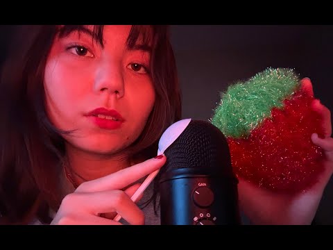 ASMR BEST MIC TRIGGERS for sleep (with mic cover & without) w/ @saturns.asmr99