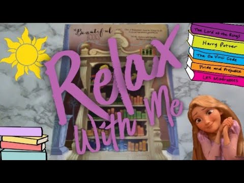 LO-FI ASMR VISUAL TRIGGERS: DISNEY'S TANGLED "BEAUTIFUL 📚 BOOKS" STICKER PUZZLE #86