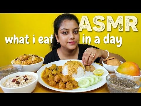 ASMR What I Eat In A Day 😋