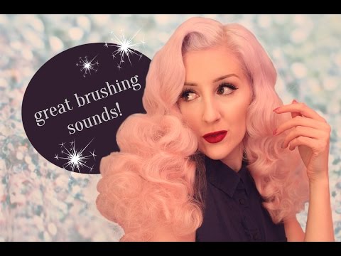 Vintage Waves Hair Tutorial (ASMR soft spoken, brushing, hair spray)