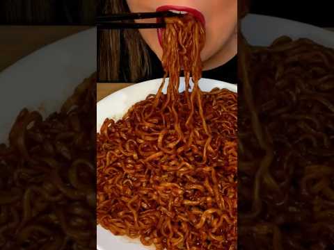 Black bean noodles #asmr #asmreating #foodie #korean