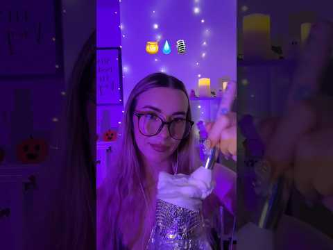 ASMR emoji challenge ⭐️ honey/water/foam #asmrwatersounds #asmrfoam