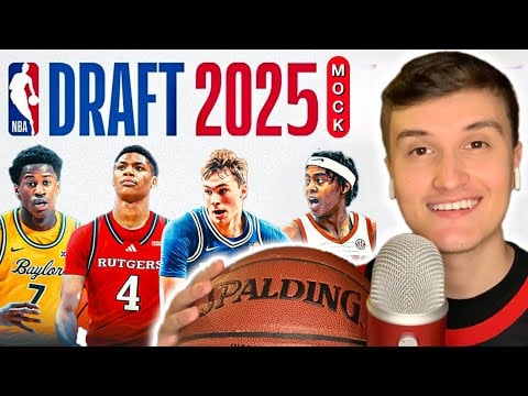 ASMR | My 2025 NBA Mock Draft 🏀 (whisper ramble)