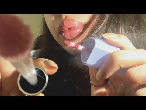 ASMR doing your makeup in 3 minutes | echo and layered sounds ✨ 💄