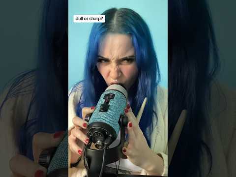 DULL OR SHARP ASMR MIC BRUSHING SOUNDS? #asmrdullorsharp #micbrushing #shorts #asmr