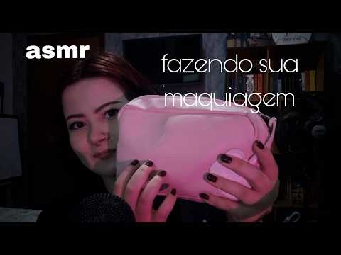 asmr: fazendo sua maquiagem | doing your makeup