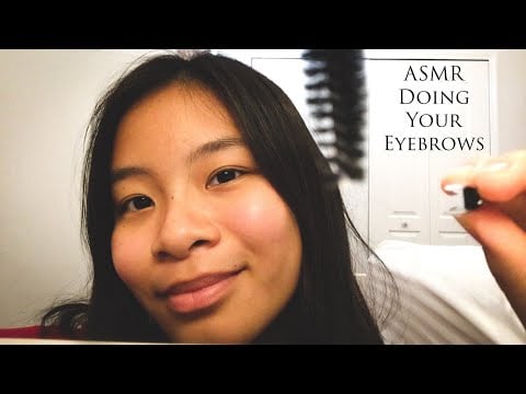 ASMR Doing Your Eyebrows (Shaping, Tweezing, Plucking, Brushing)