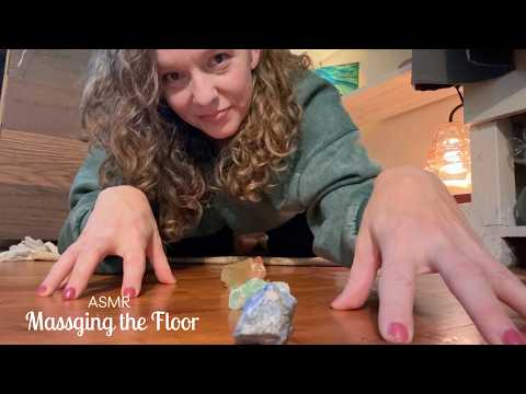 ASMR Massaging the Floor + Reiki ☽ tingly relaxation and healing for sleep (whispered lo-fi)