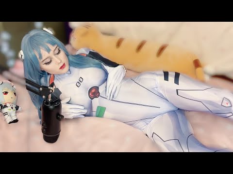 ASMR Scratching Fabric Bodysuit (Rei Ayanami Cosplay)