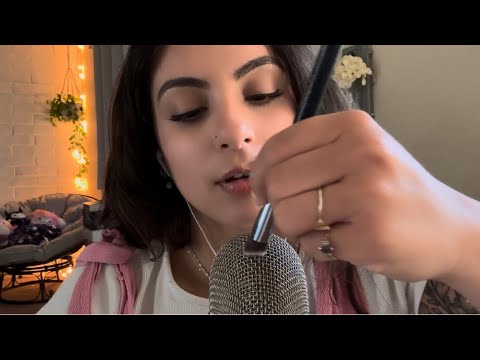 asmr | mic brushing & whispering positive affirmations