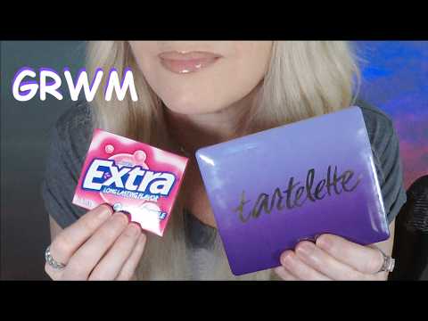 ASMR Gum Chewing GRWM Makeup Application & Chit Chat