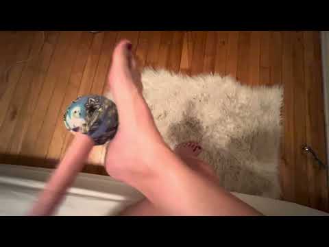 ASMR right foot Chinese massage stick sounds