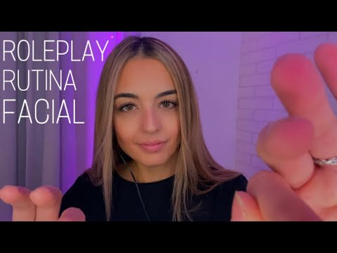 ASMR ROLEPLAY SKINCARE NOCTURNO ✨😴 RUTINA FACIAL DE NOCHE