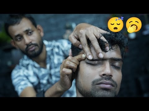 Indian Barber's Pressure Point Head Massage for INSTANT Headache Relief ASMR #asmrtherapy #tapping
